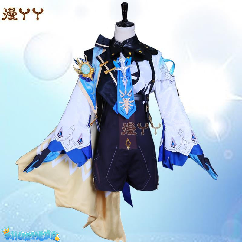 Anime Genshin Impact Eula Game Suit Uniform Cosplay Costume Halloween Carnival Costume For Women