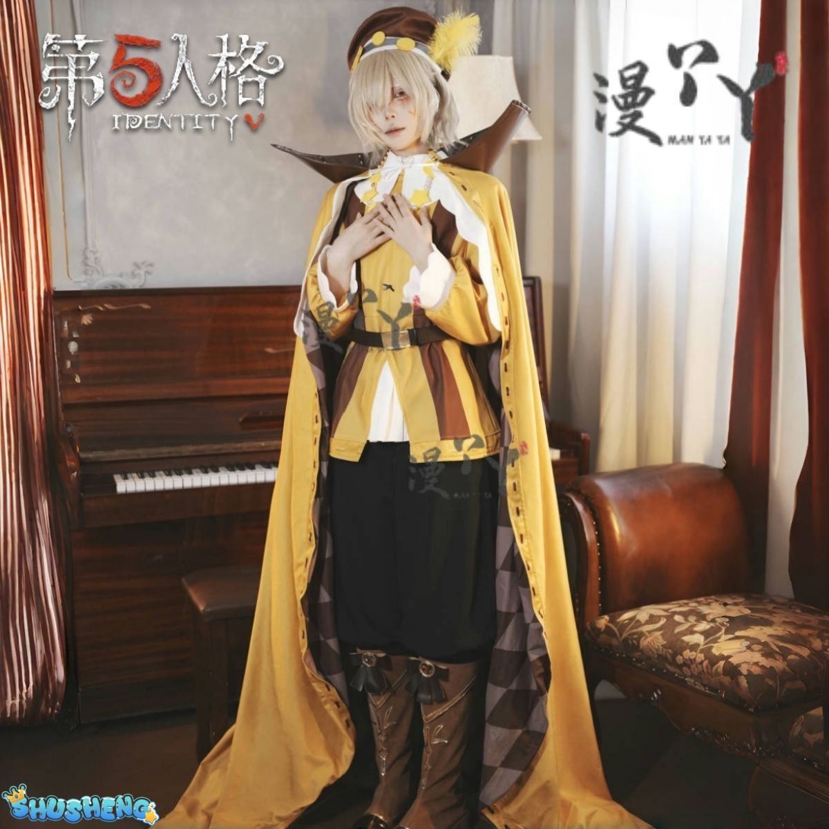 Andrew Kreiss Grave Keeper Cosplay Costume Game Identity V Uniform With Cloak Beret Halloween Party Role Play Outfit