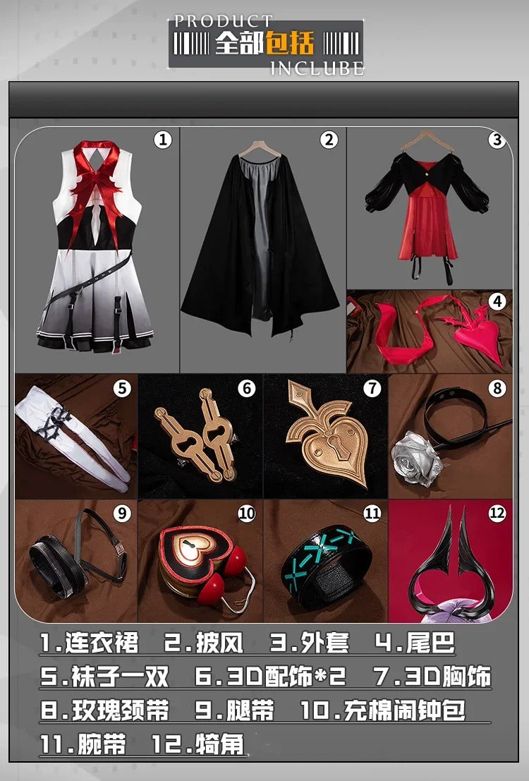 Shusheng Arknights Nymph Cosplay Costume Cos Game Anime Party Uniform Hallowen Play Role Clothes Clothing