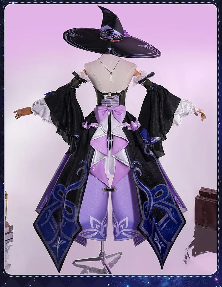 Shusheng Honkai Star Rail The Herta Cosplay Costume Dress Hat Uniform Headwear Halloween Party for Women Girls Props Accessory