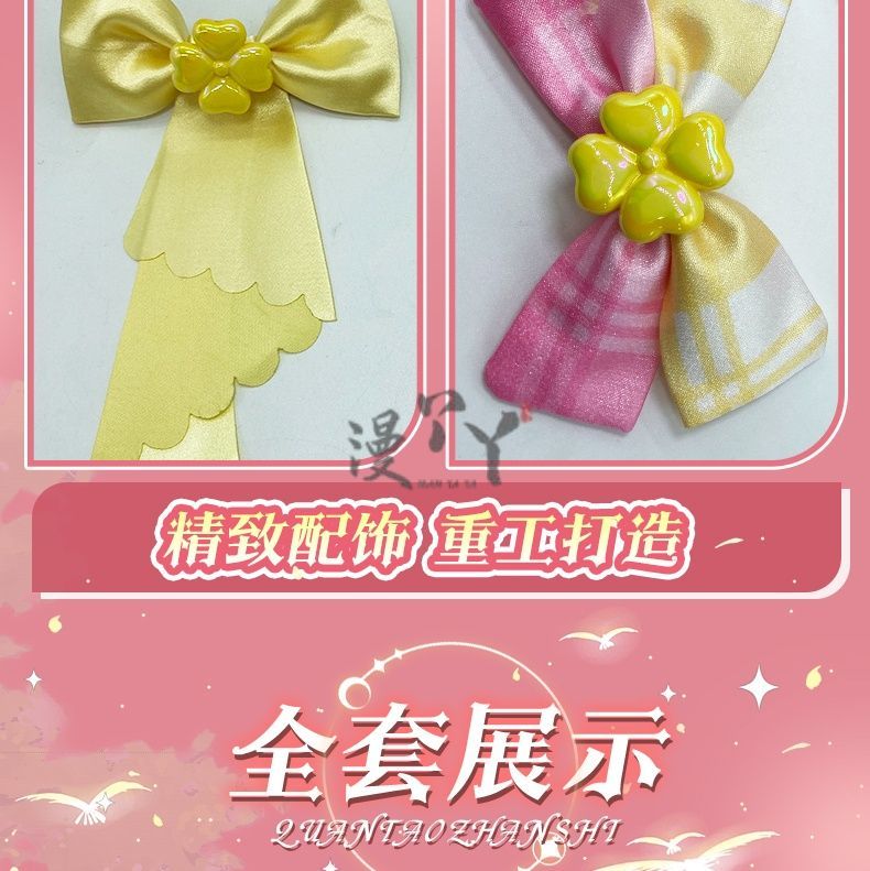 Virtual YouTuber Ace Taffy Cosplay Costume Dress Hat Bow Gloves Hairpin Shirt For Game Party Custom Made