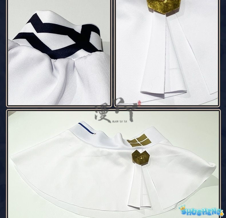 Six Cosplay Anime Reverse:1999 Cosplay Costume Prisoner 6 Dress 37 Cosplay DRESSES Cloak Headwear Uniform Set for Woman Man