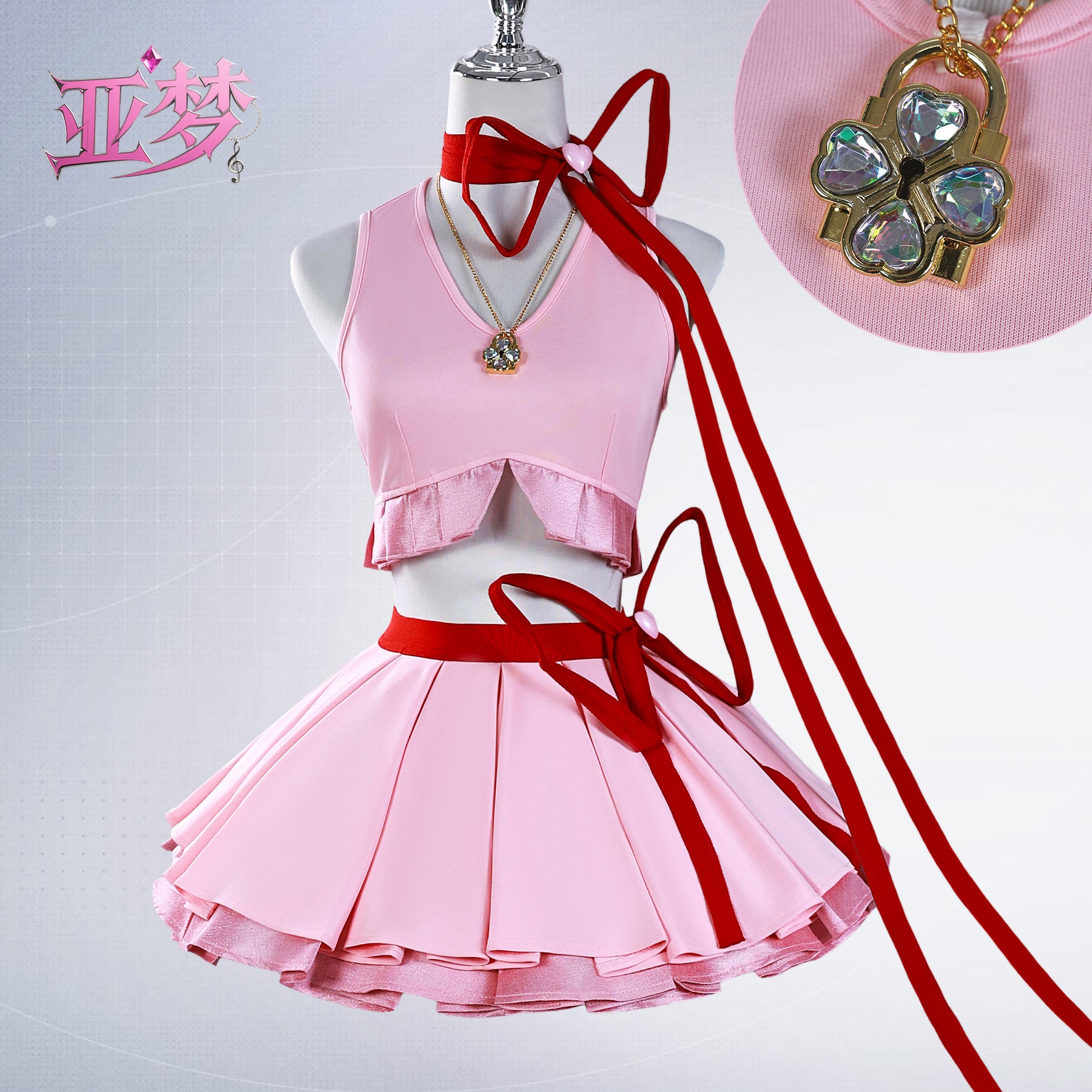 Anime Shugo Chara Cosplay Hinamori Amu Costume Amulet Heart Pink Girls Dress Sexy Cos Wigs Jirai Kei For Halloween Customized