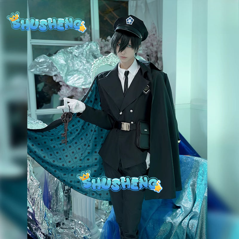 Anime Chigiri Hyoma Cosplay Costume BLUE LOCK Cape Handsome Uniform Halloween Carnival Fancy Outfits Cloak