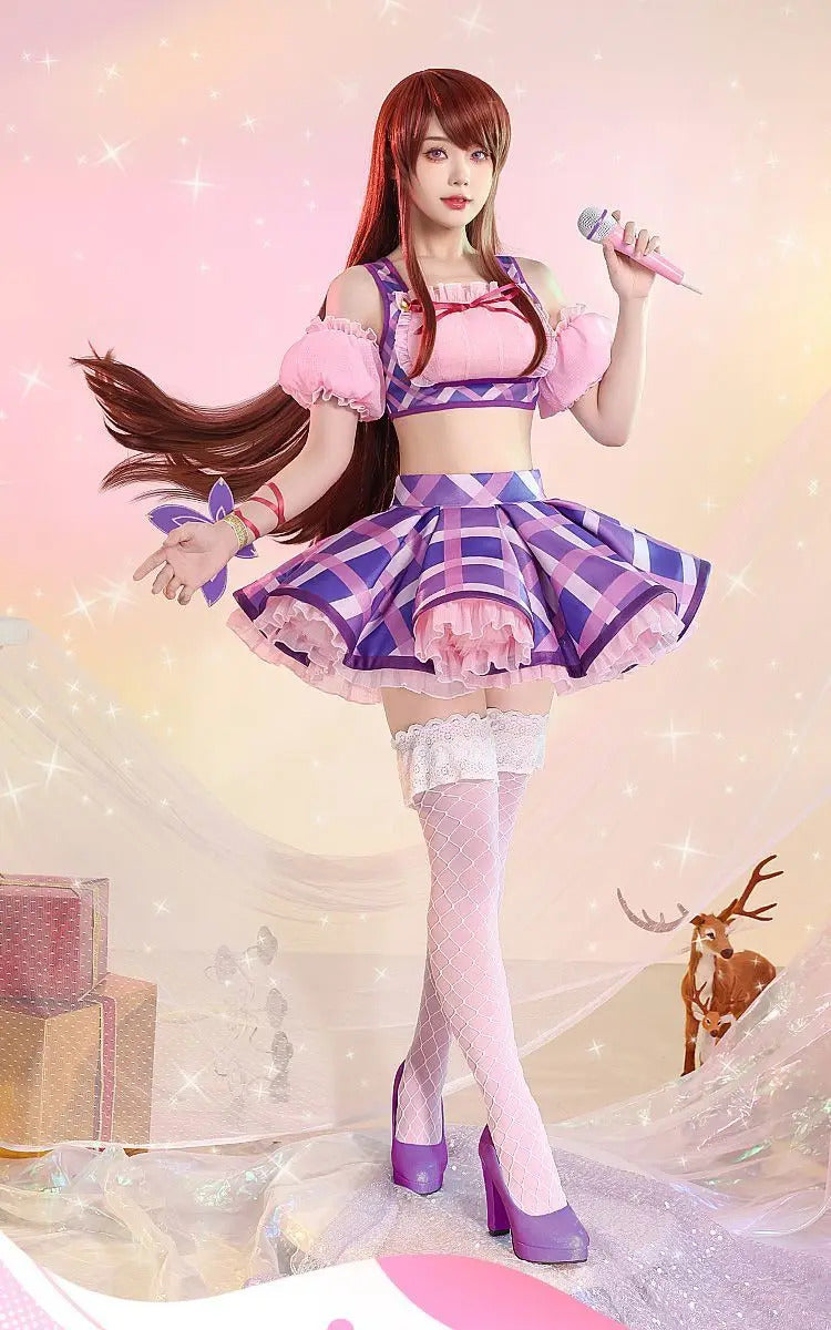 Anime Aikatsu!Cosplay shibuki ran Costume Top, skirt, socks, accessories, cute set party Christmas girl gift set for sale New