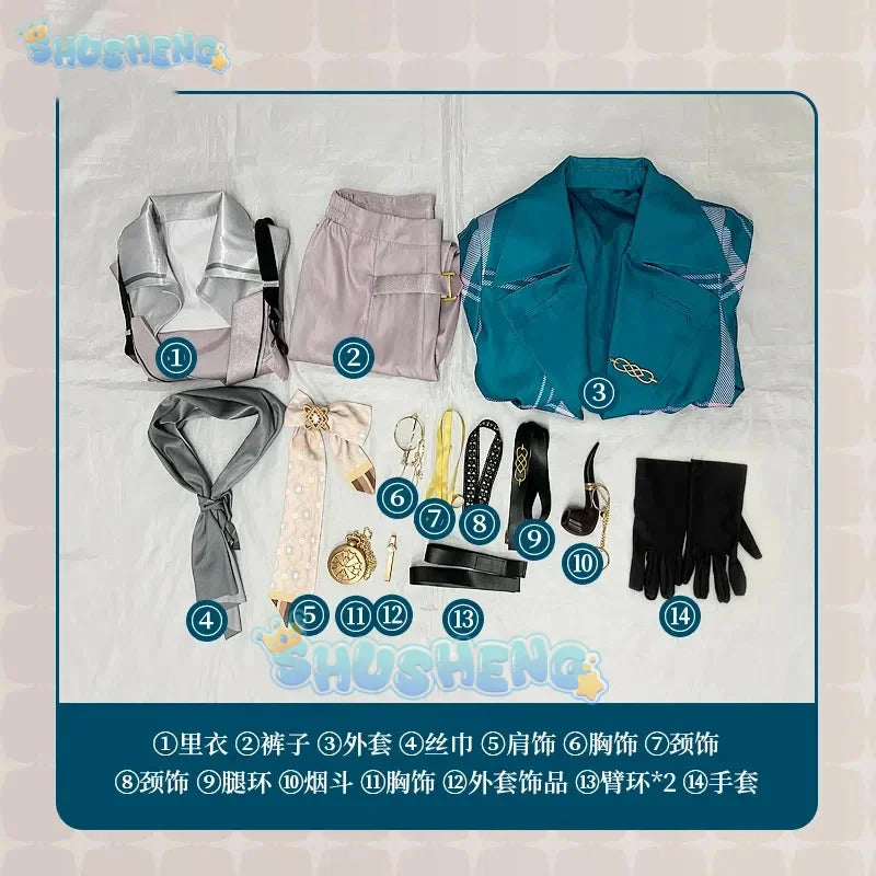 Shusheng Nu: Carnival Rei Men Cosplay Costume Cos Game Anime Party Uniform Hallowen Play Role Clothes Clothing