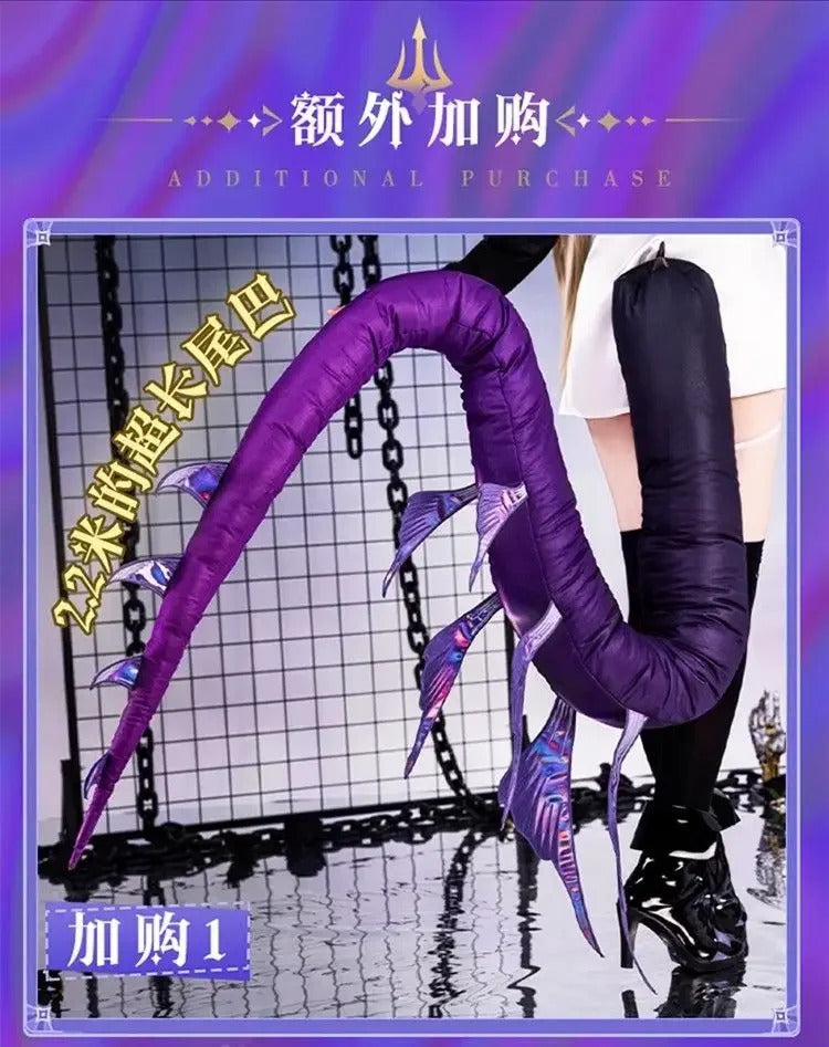 Arknights Necrass Eblana Cosplay Costume Uniform Halloween Carnival Party Christmas Play Role Clothes Clothing