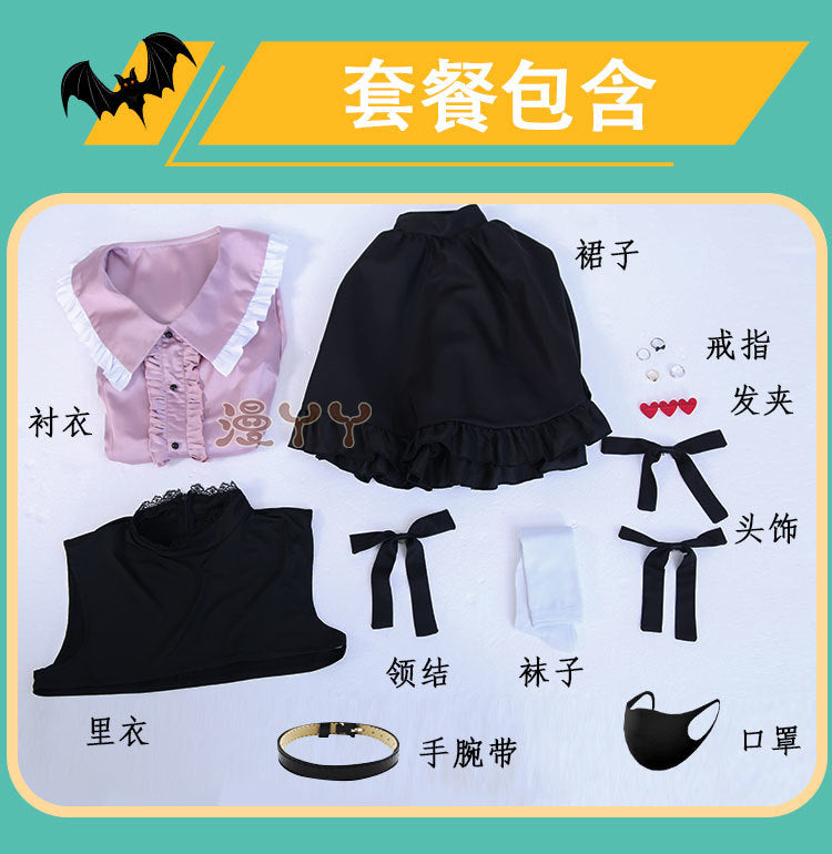 Vampire Miku Cosplay Costume Vocaloid Vampire Miku figure cosplay suit Pink kawaii dress Bowknot uniform