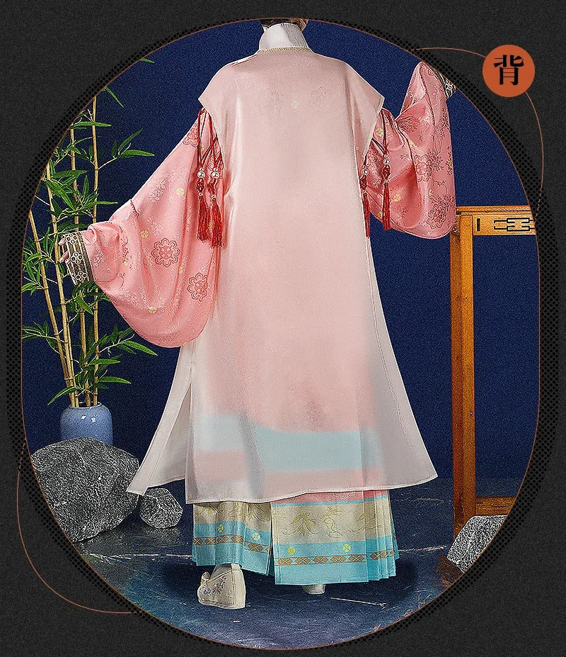 Shusheng-R Game Reverse:1999 Cosplay Sotheby Red line edge Costume Halloween party Chinese style Hanfu accessories props wig Woman Man set