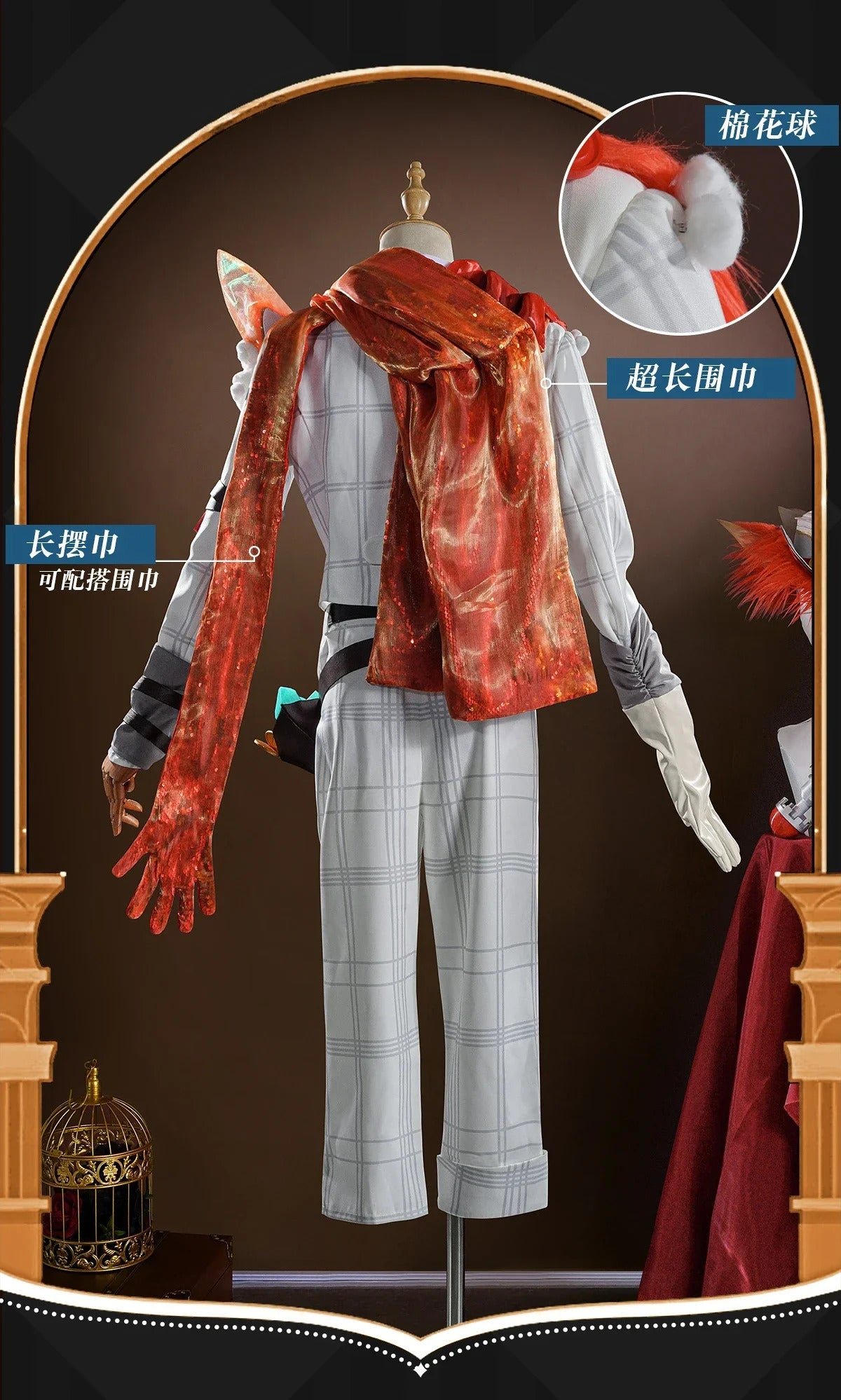Identity V Florian Bland Fire Investigators LingHu Cosplay Costume Uniform Halloween Carnival Party Christmas Play Role Clothes