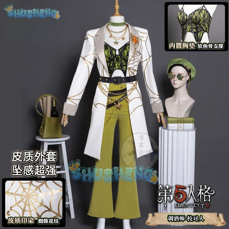 Game Identity Ⅴ Demi Bourbon Barmaid Cosplay Costume Uniform Halloween Carnival Party Christmas Play Role Clothes Clothing