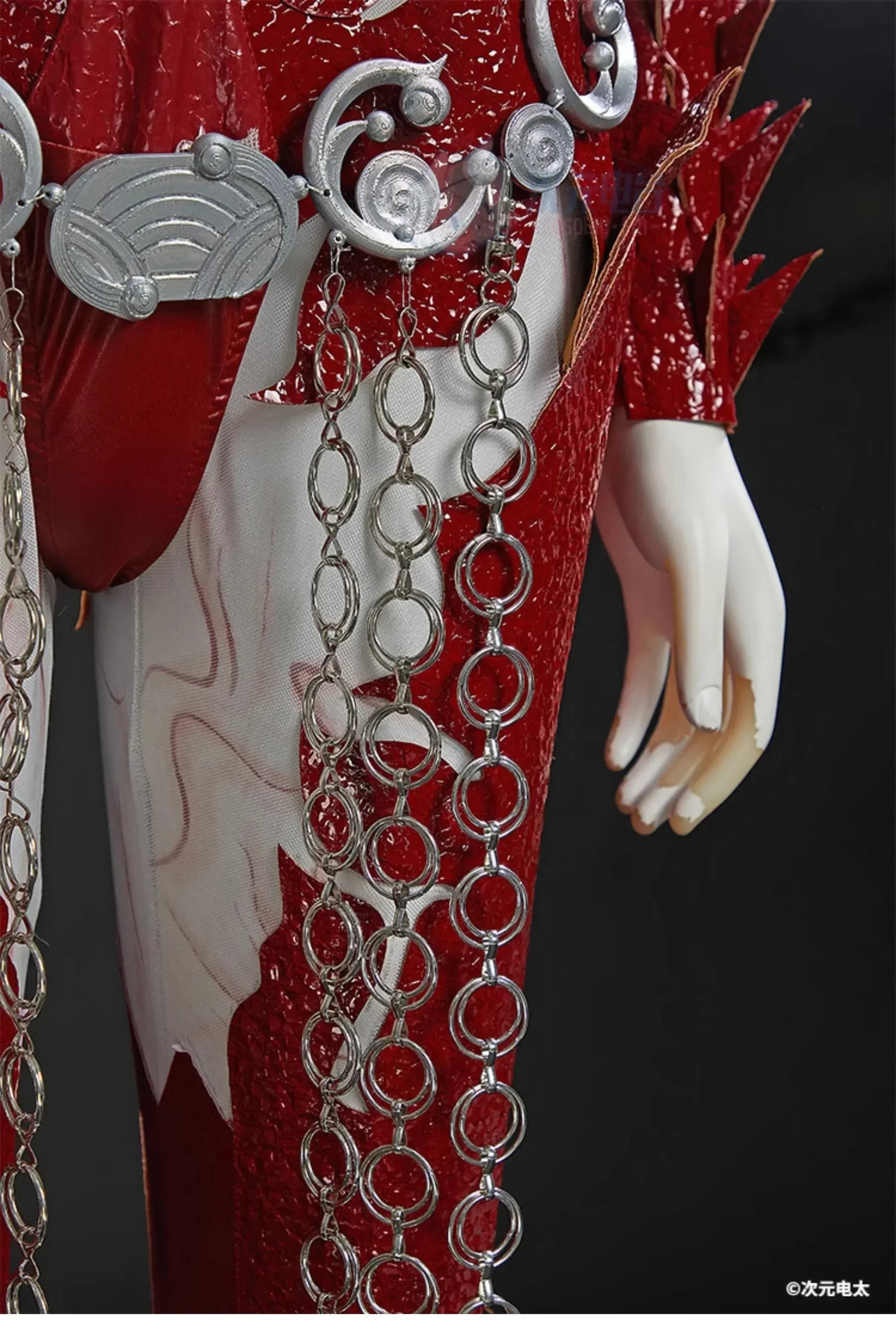 Orin The Red Baldur's Gate 3 Cosplay Costume Halloween party sexy leather blood red jumpsuit armor props wig uniform Woman set