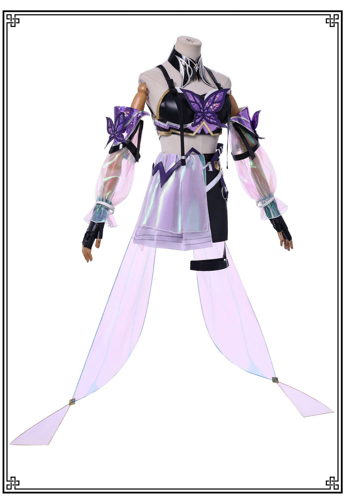 New Honor Of Kings A Ke Cosplay Costume Tops Skirt Sleeves Set For Game Party Custom Made