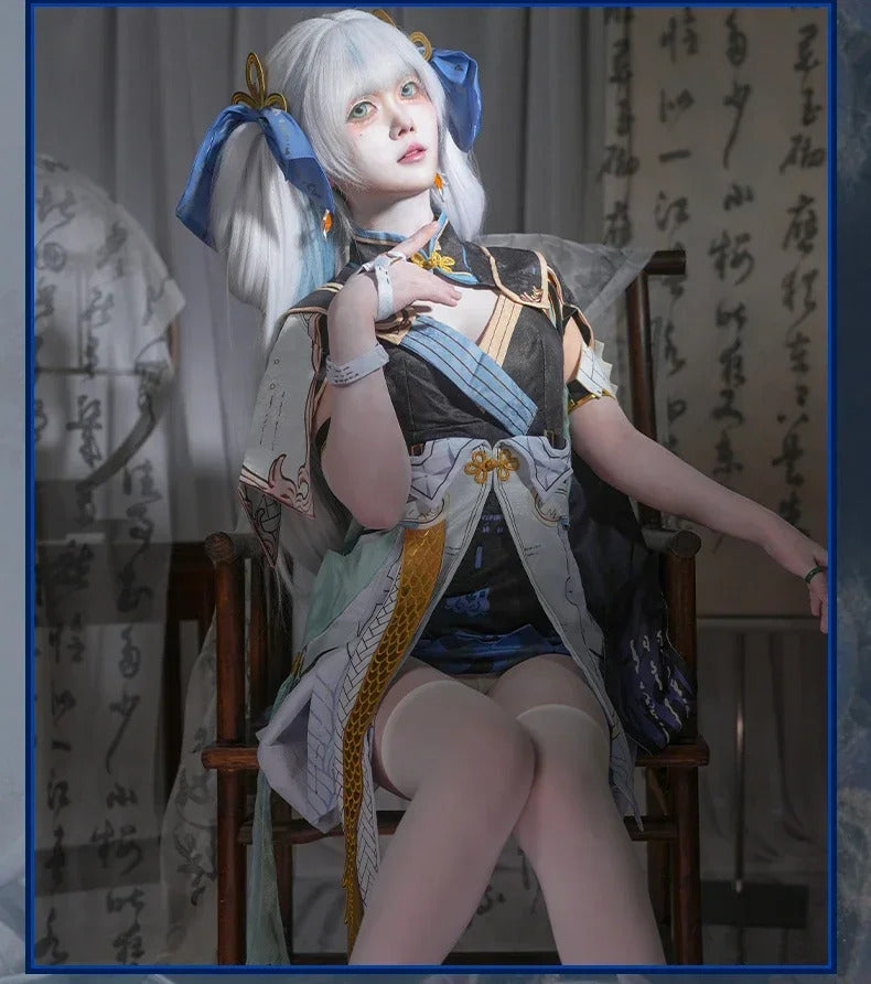 Wuthering Waves Jinhsi Women Cosplay Costume Uniform Halloween Carnival Party Christmas Play Role Clothes Clothing
