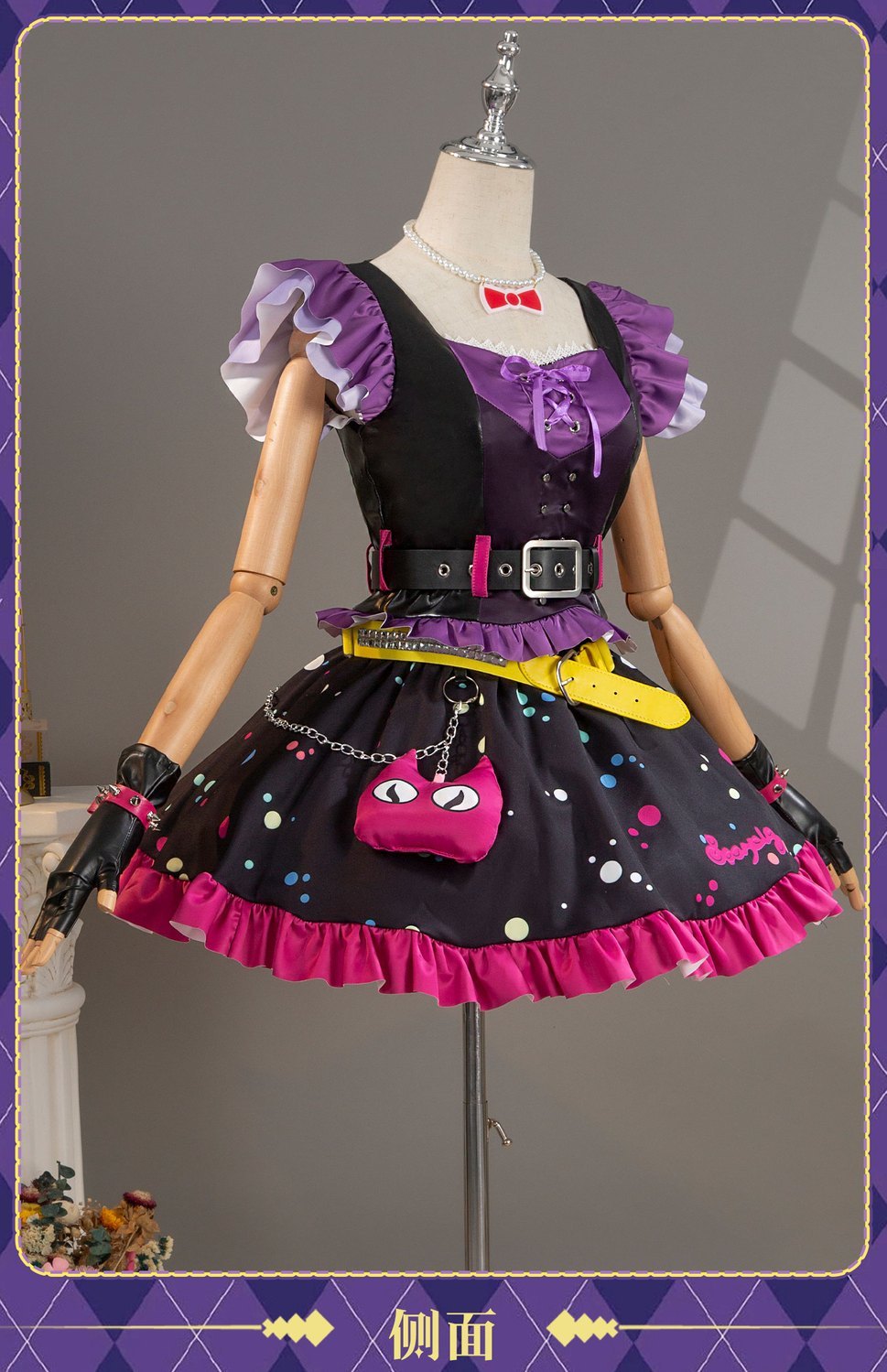 Anime Aikatsu! Hoshimiya Ichigo Cosplay Costume Sweet Devil Evening party Dress female Lolita in stock