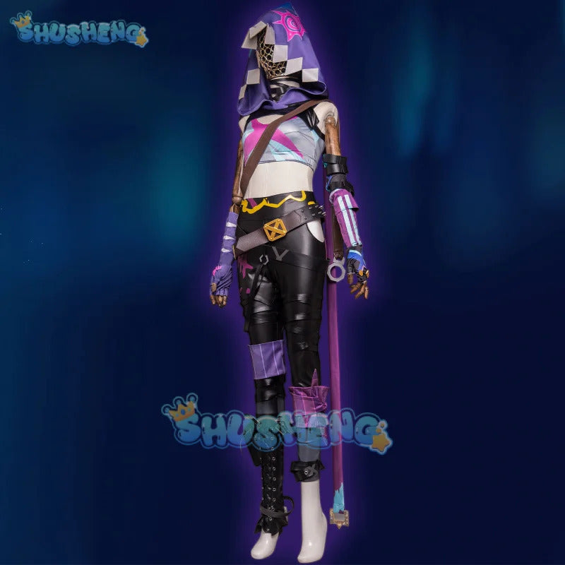 LoL Arcane:League of Legend Jinx Cosplay Costume Uniform Halloween Carnival Party Christmas Play Role Clothes Clothing Shusheng