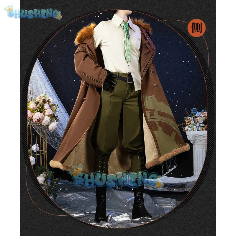 Reverse:1999 Windsong Cosplay Costume Coat shirt tie belt gloves necklace Halloween party Handsome man Woman uniform Full Set