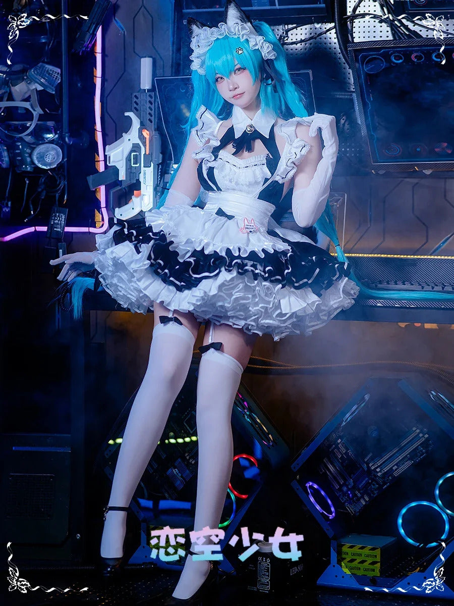Shusheng-N Game NIKKE:The Goddess of Victory Privaty Cosplay Costume Halloween Sweet Maid Dress Women Lolita Uniform Accessories Prop Set