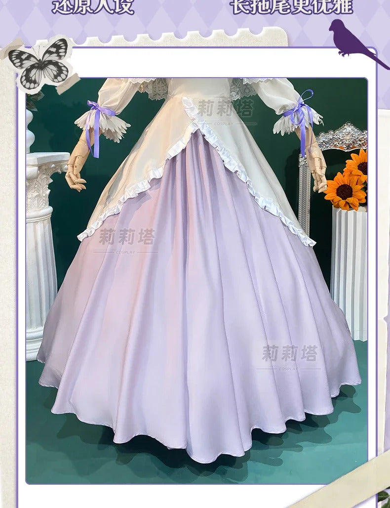 In stock Game Identity Ⅴ Vera Nair cospaly Perfumer Costume Sweet Lolita Princess Dress Hat Set Party Christmas Girl Uniform