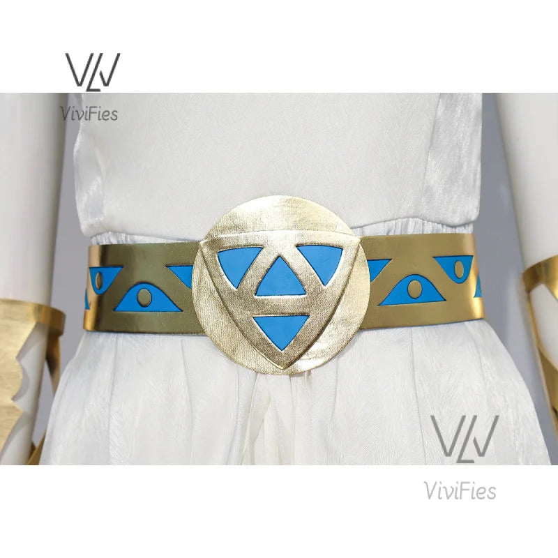 Game Zelda Princess Dress Cosplay Elegant Sexy Fairy Clothing Uniform Headdress Accessories Set Halloween Woman Costume Outfit