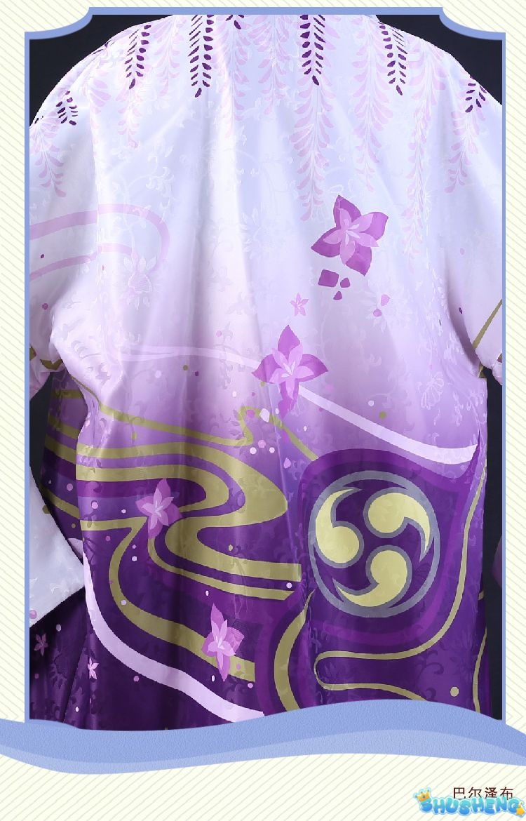 Game Genshin Impact Beelzebul Raiden Shogun Cosplay Costume Women Uniform Clothes Accessories Fset Anime Carnival Party Dress