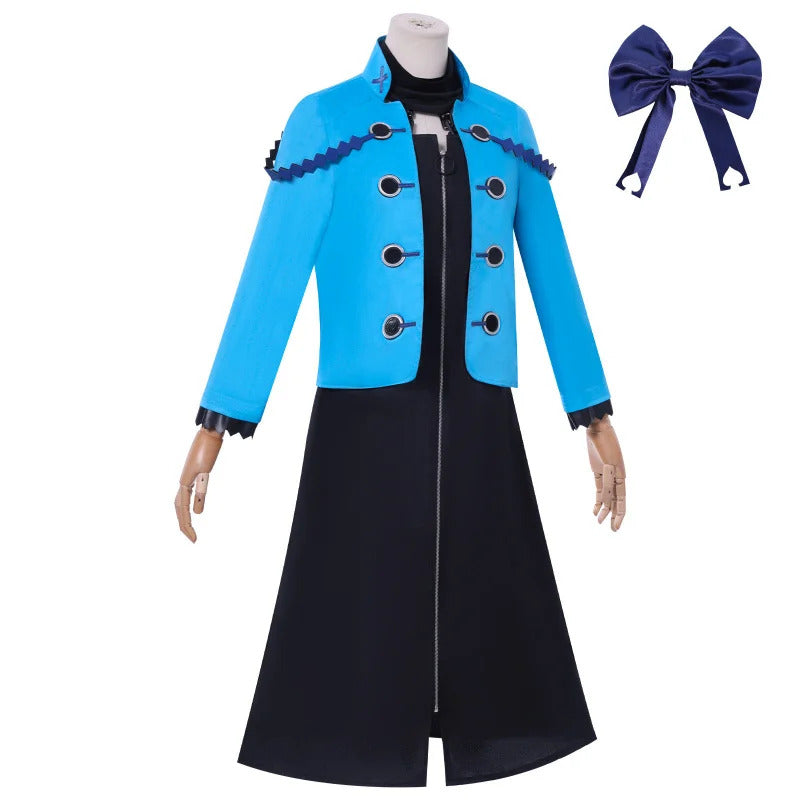 Anime Movie Virgin Punk Kanpi Ubu Cosplay Costume Uniform Jacket Dress Headwear Halloween Party for Women Girls Carnival Props