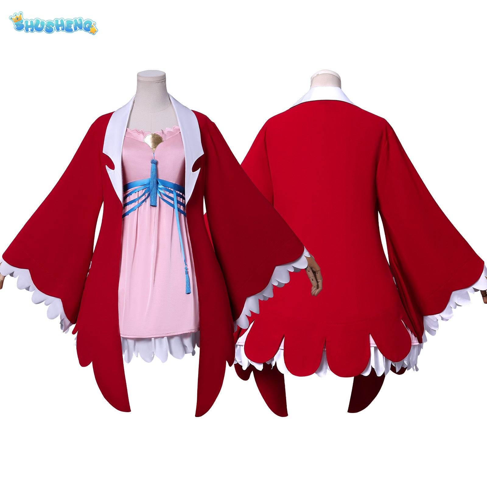Little Dance Cosplay Anime Dou Luo Da Lu Soul Land Cosplay XiaoWu Sea God Island Top Cloak Prop Suit Cos for Women Girls Outfit