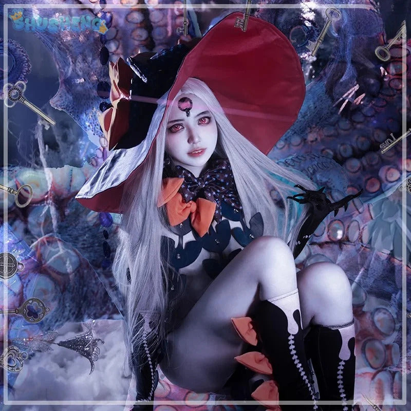 FGO Abigail Williams Summer Cosplay Fate/Grand Order FGO Costume Halloween party sexy dress hat gloves socks tattoo stickers set