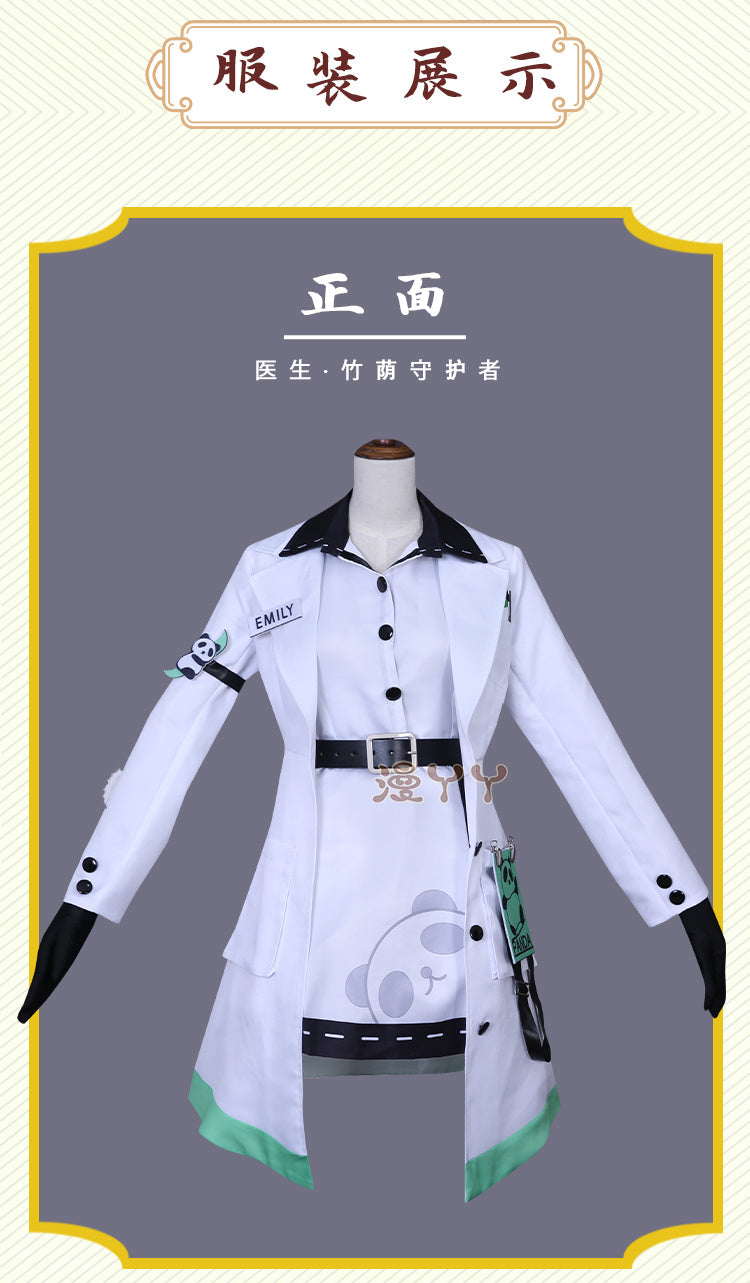 Identity V Emily Dyer Cosplay Costume For Halloween Christmas Festival Survivor Doctor Lydia Con Cloth Wig