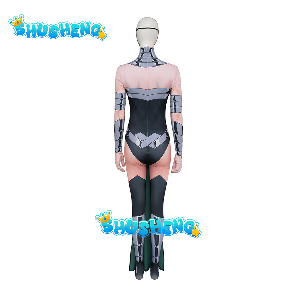 Commandos Circe Cosplay Costume Disguise Creature Circe Jumpsuit Cloak Outfit Anime 3D Printed Bodysuit Fancy Dress Custom Made