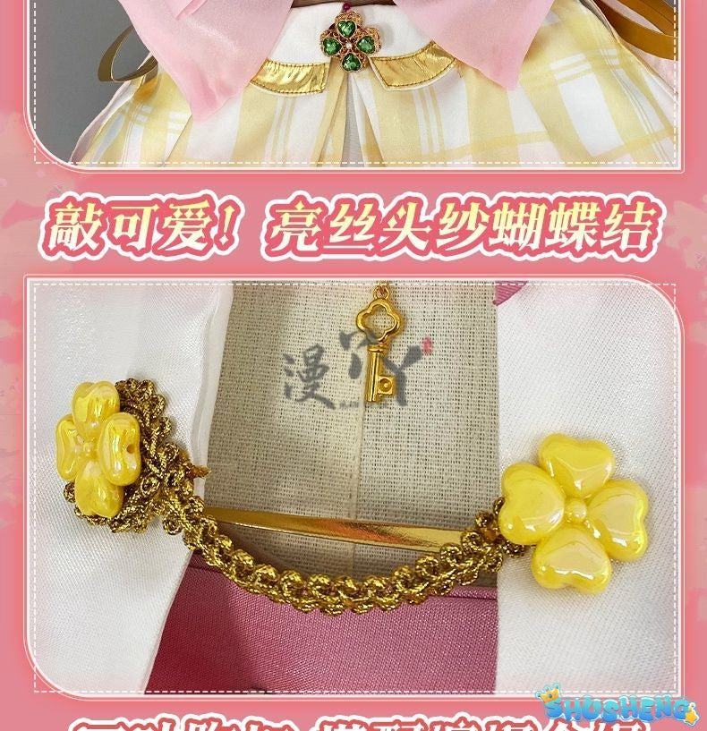 Virtual YouTuber Ace Taffy Cosplay Costume Dress Hat Bow Gloves Hairpin Shirt For Game Party Custom Made