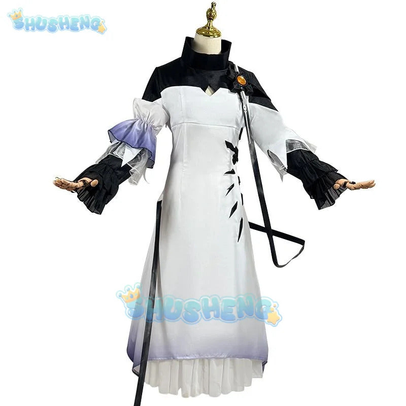 Arknights Theresa Cosplay Costume Uniform Halloween Carnival Party Christmas Play Role Clothes Clothing for Women Shusheng