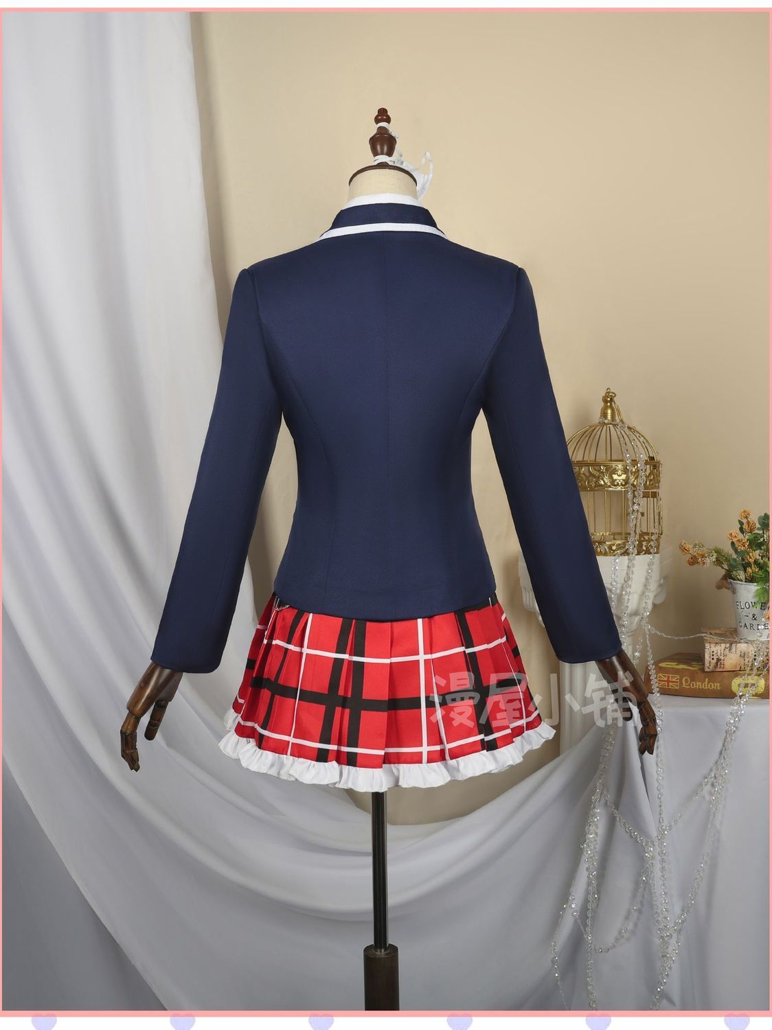 Anime Love Chunibyo Other Delusions Takanashi Rikka Dekomori Sanae Cosplay Costume Wig Adult Woman Skirts Uniform Suit Halloween