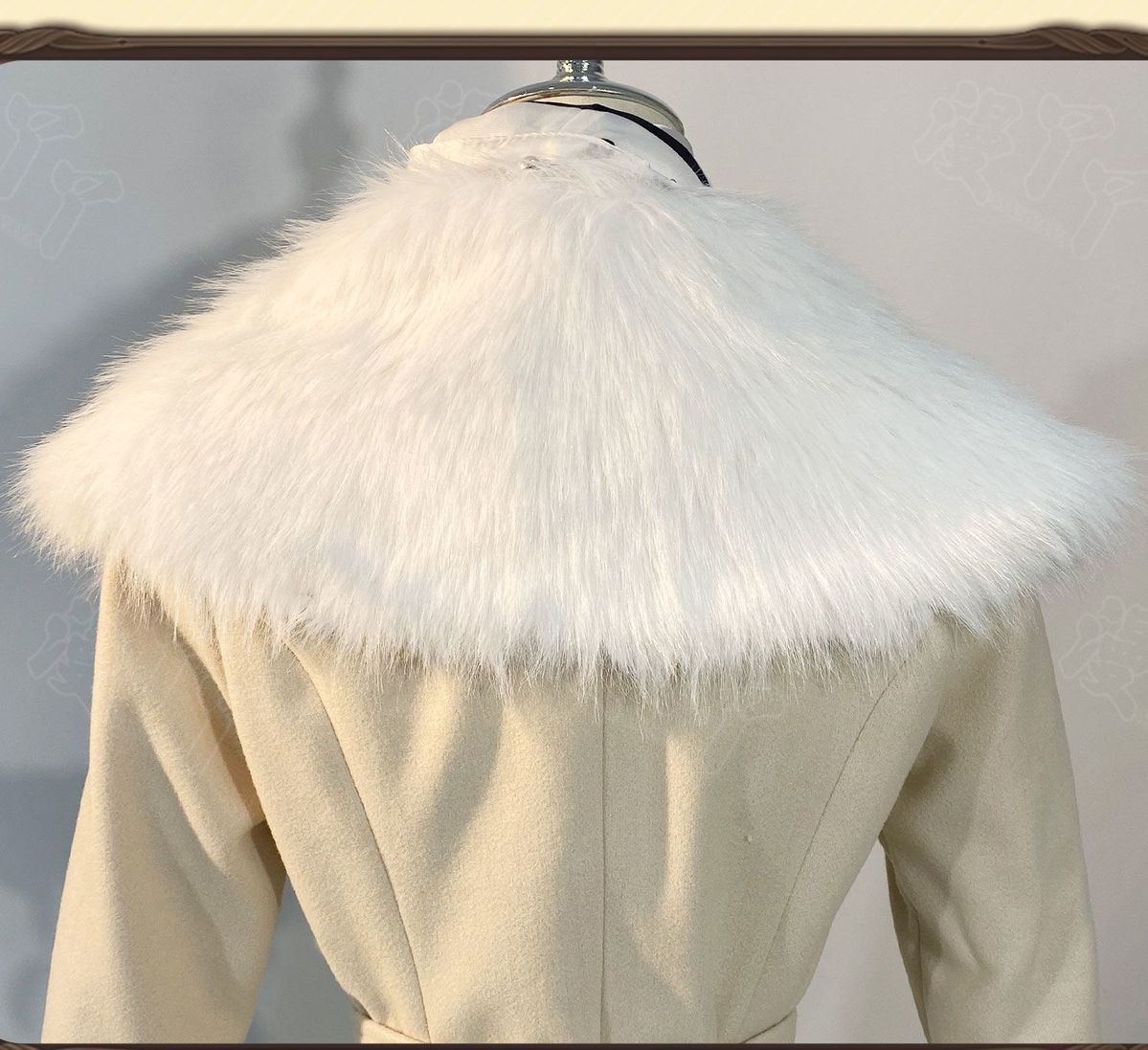 Evelyn Mora Cosplay Game Identity ⅤMs. Farrow Cosplay Costume Woman Coat Scarf Necklace Gloves Outfit Set for Women Clothing