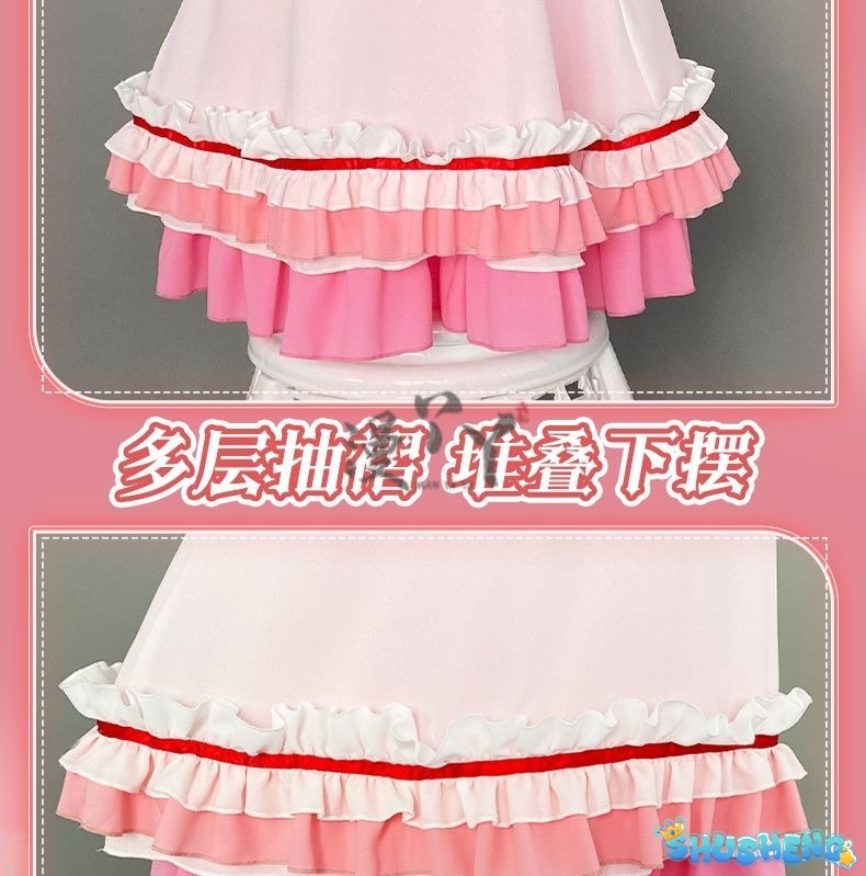 Anime Yosuga No Sora Kasugano Sora Cosplay Costume Girl Sweet Lolita Dress Pajamas Summer Nightgown Ruffle Nightwear Clothes