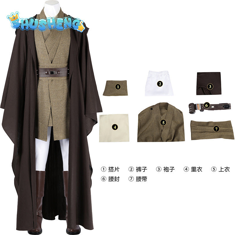 Star Wars Mace Windu Cosplay Mace Costume for Men Adult Anime Outfit Halloween Party
