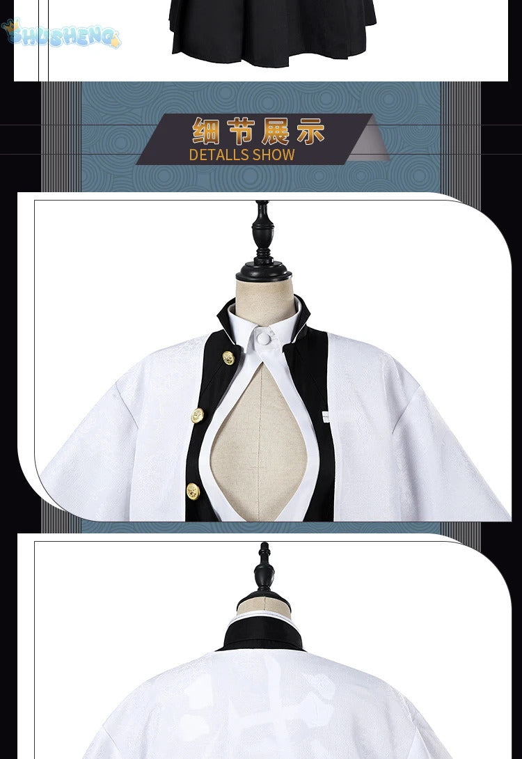 Anime Demon Slayer Kochou Kanae Tokitou Muichirou Kanroji Mitsuri Cosplay Costume Halloween Carnival man Woman Full Set uniform