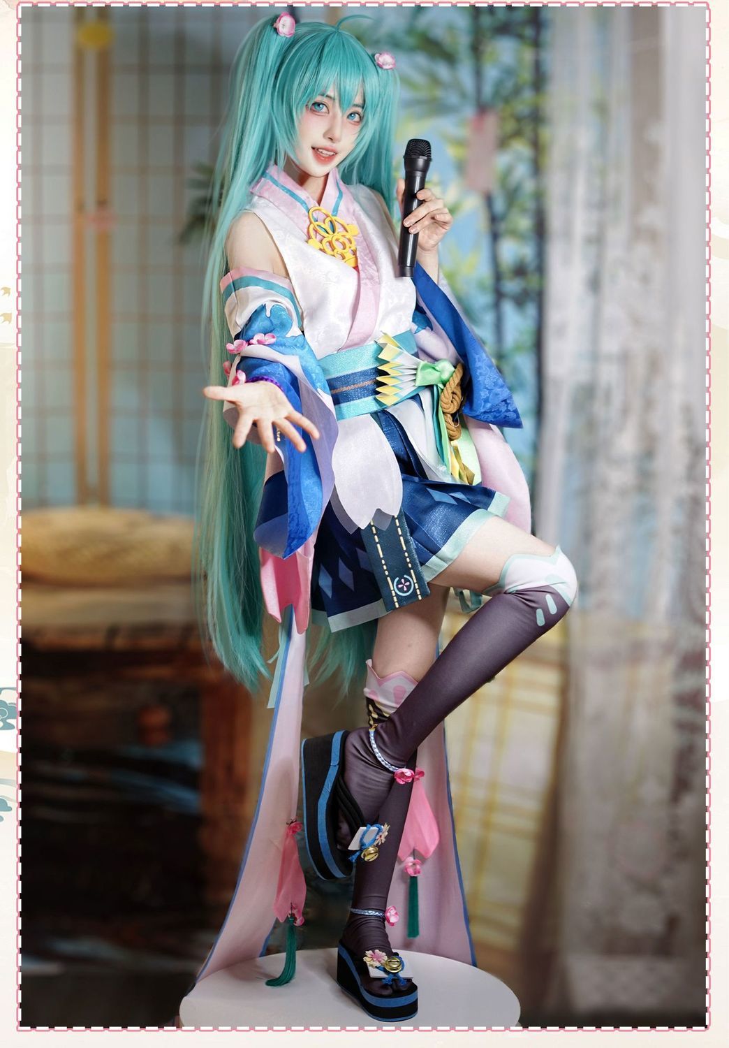 Onmyoji Hatsune Miku Cosplay Costume Wig Shoes Full Set Party Dresses Uniform Suit Halloween Carnival Role Play Suit