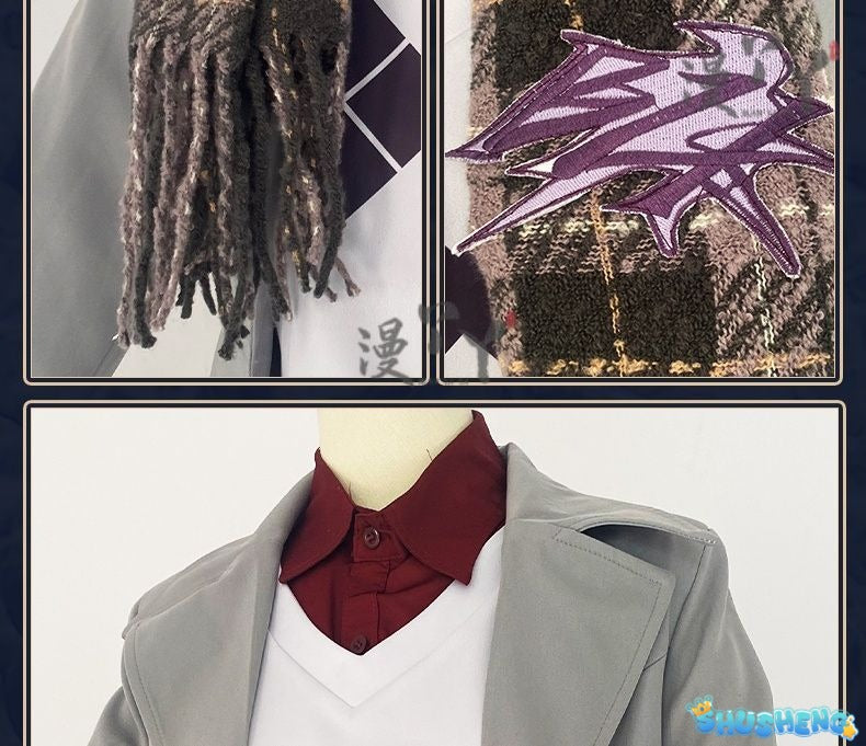 Game Identity V Eli Clark Cosplay Costume Wig Seer BLK Uniform Set Halloween Carnival Play Role Party Prop Anime Cosplay Clothes