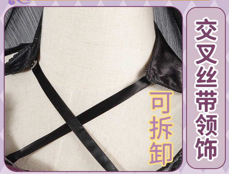 Akemi Homura Black Dress Anime Puella Magi Madoka Magica Cosplay Costume Lolita Dress Party Suit Halloween Uniform