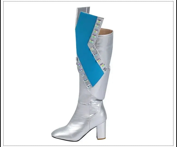White Queen Emma Grace Frost Rivals cosplay costume High quality women fantasy jumpsuit shoes props shoulder armor Halloween set
