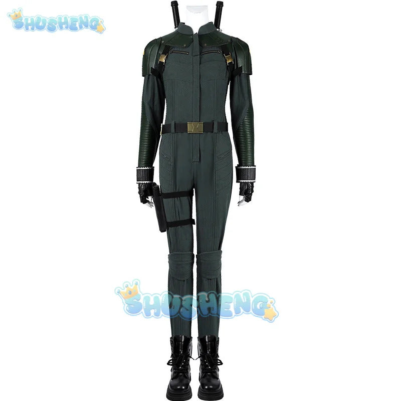 Movie Thunderbolts Yelena Belova Cosplay Costume Superhero Jumpsuit Halloween Party Uniform Accessories Props Complete Set