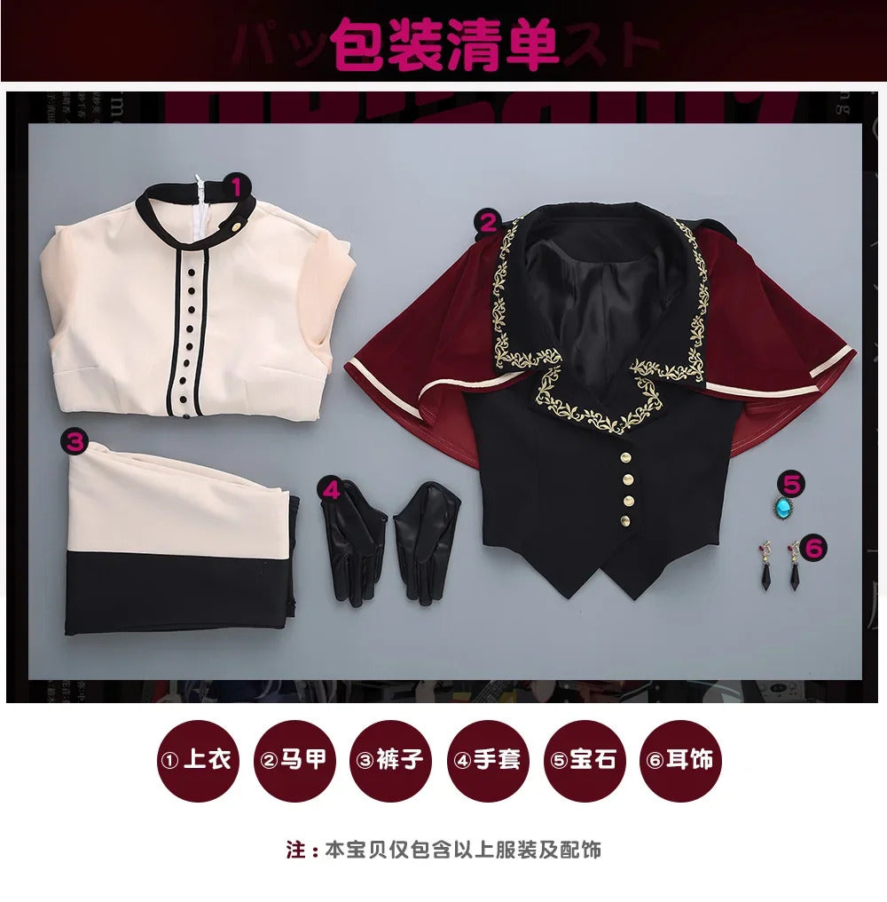 Shusheng-R BanG Dream!Ave Mujica Umiri Yahata Cosplay Costume Timoris Uniform Halloween Carnival Party Christmas Play Role Clothes