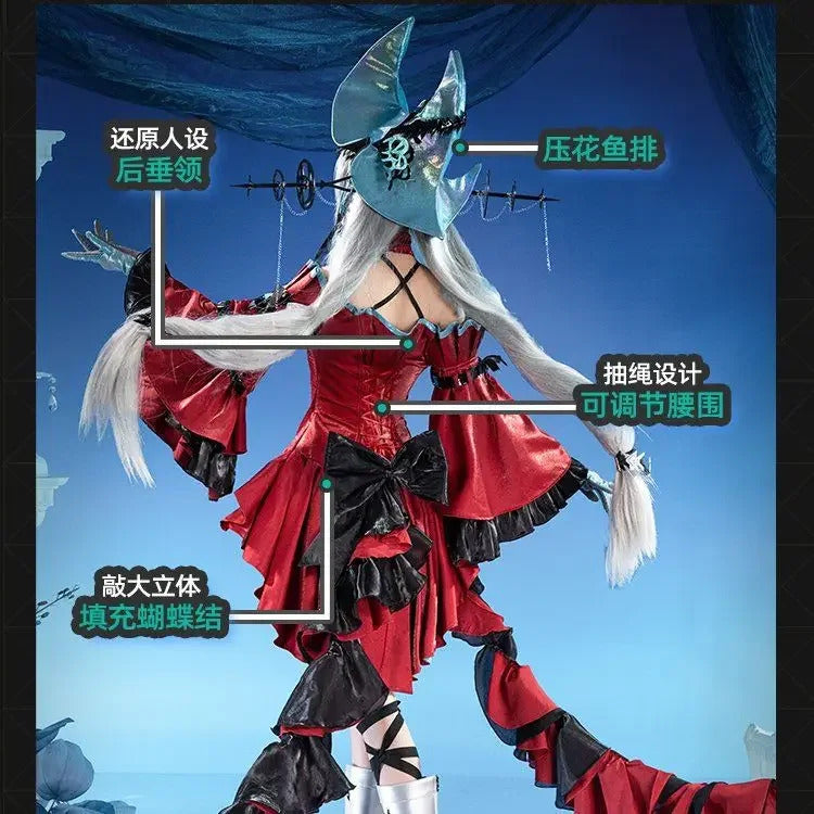 Arknights Skadi the Corrupting Heart Cosplay Costume Abyssal Hunters Uniform Halloween Carnival Party Clothing