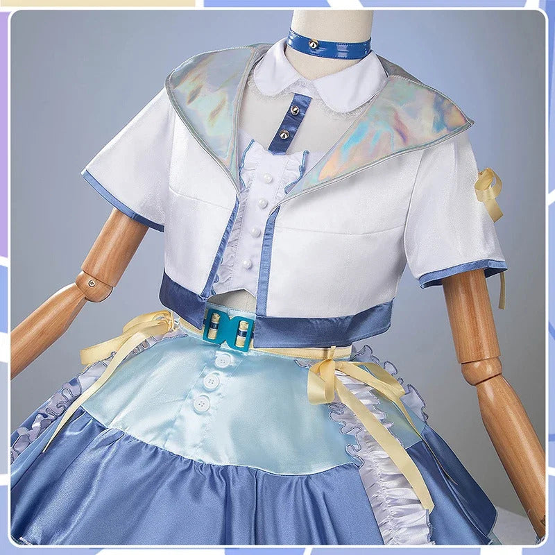 Shusheng-N Gakuen IDOLM@STER Kotone Fujita Cosplay Costume Halloween Carnival Sweet Lolita Dress Accessories Props Wig Men's Women's Set
