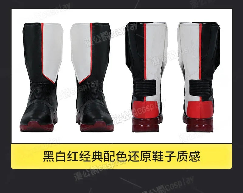 Movie Superhero Mister Terrific Cospaly Costume Adult Men's Woman Halloween Fantasy New Uniform Shoes Coat Pants Belt Glove Set