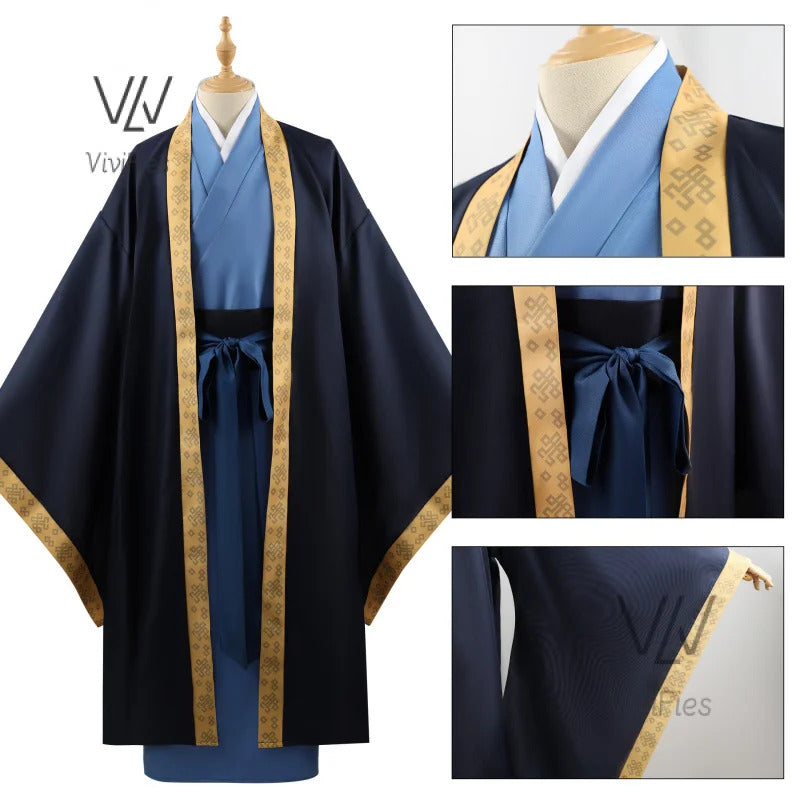 Maomao Jinshi Cosplay Costume Kusuriya no Hitorigoto The Apothecary Diaries Jinshi Wig Hanfu Green Uniform Kimono Headress Suit