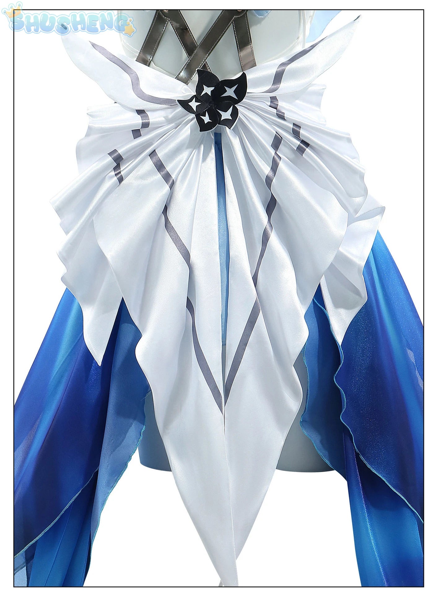Shusheng Wuthering Waves The Shorekeeper Cosplay Costume Dress Uniform Veil Black Shores Halloween Party for Women Girls Props
