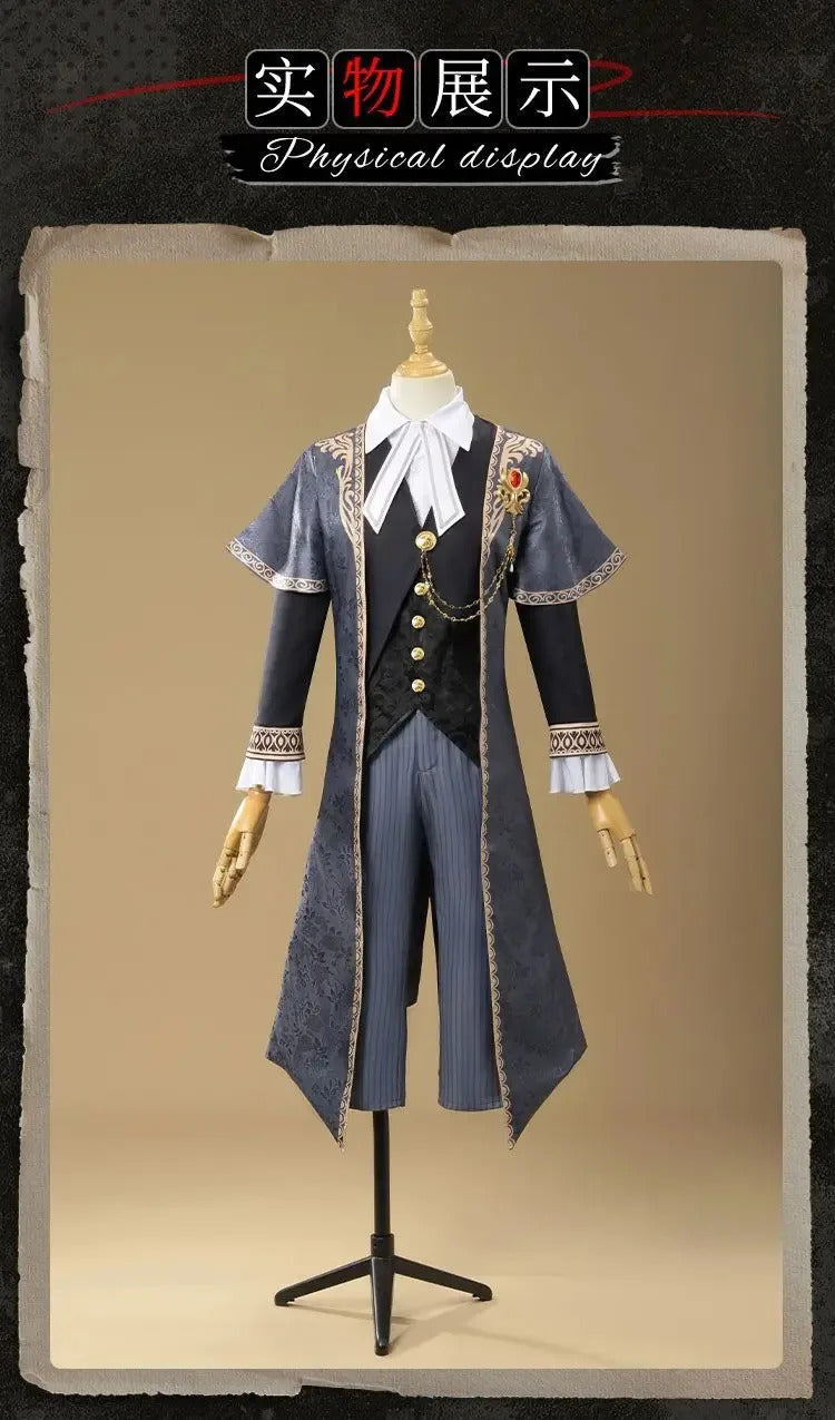 Identity Ⅴ Freddy Riley Lawyer The weight of justice Cosplay Costume Halloween New Fashionable Coat Shirt Vest Tie Prop Man Set