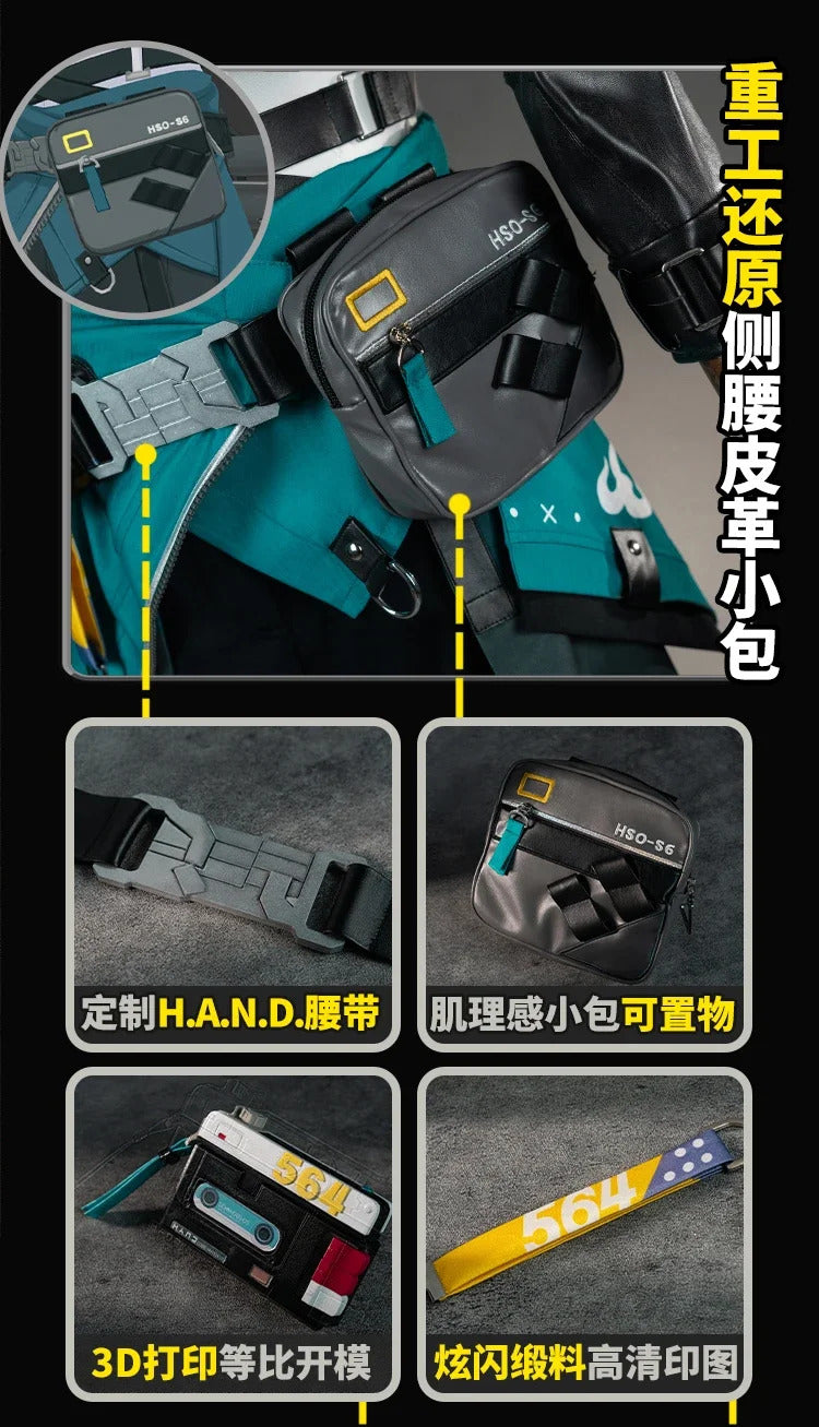 Asaba Harumasa Cosplay Costume Game Zenless Zone Zero Fashion Handsome Battle Uniform Halloween Party Role Play Clothing